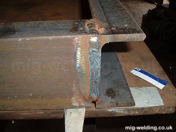 Bad welding in thick metal