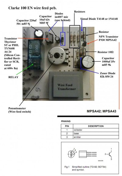 Clarke 150te wire feed speed problem | MIG Welding Forum welding cct diagram 