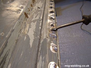 Removing spot welds