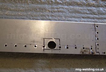 Plug welding holes