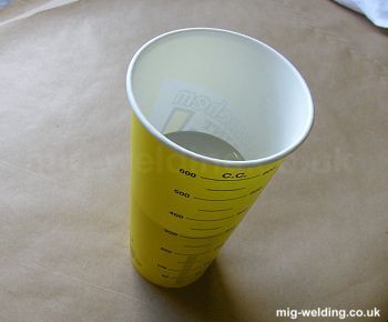 Paint mixing cup