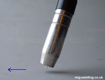 Orientation of the welding torch