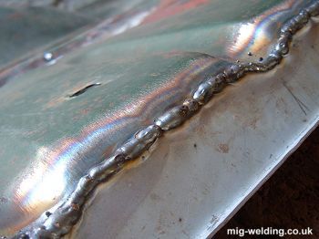 Weld on thin metal