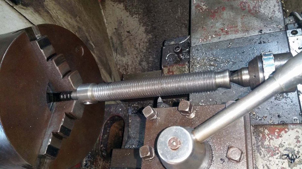 1. Threading the shaft 20150630_125341.jpg