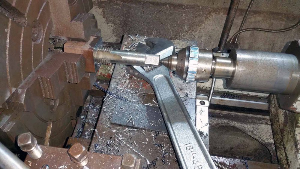 2. Threading the nut 20150629_154932.jpg