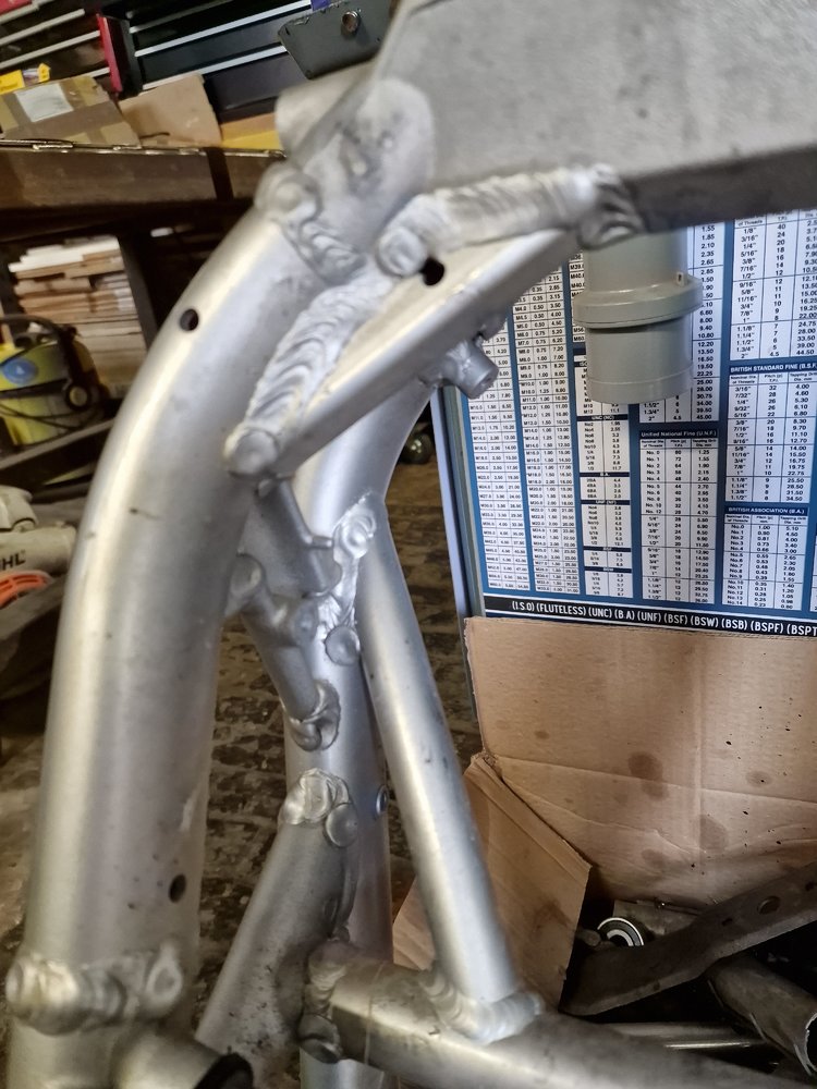 Motorcycle frame welding. MIG Welding Forum