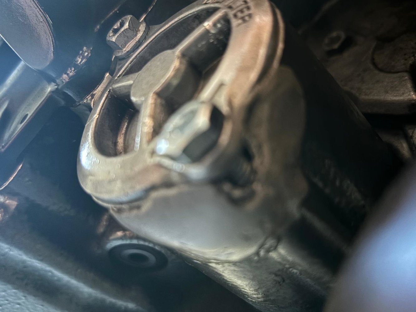 Final repair engine block before welding close up.jpg