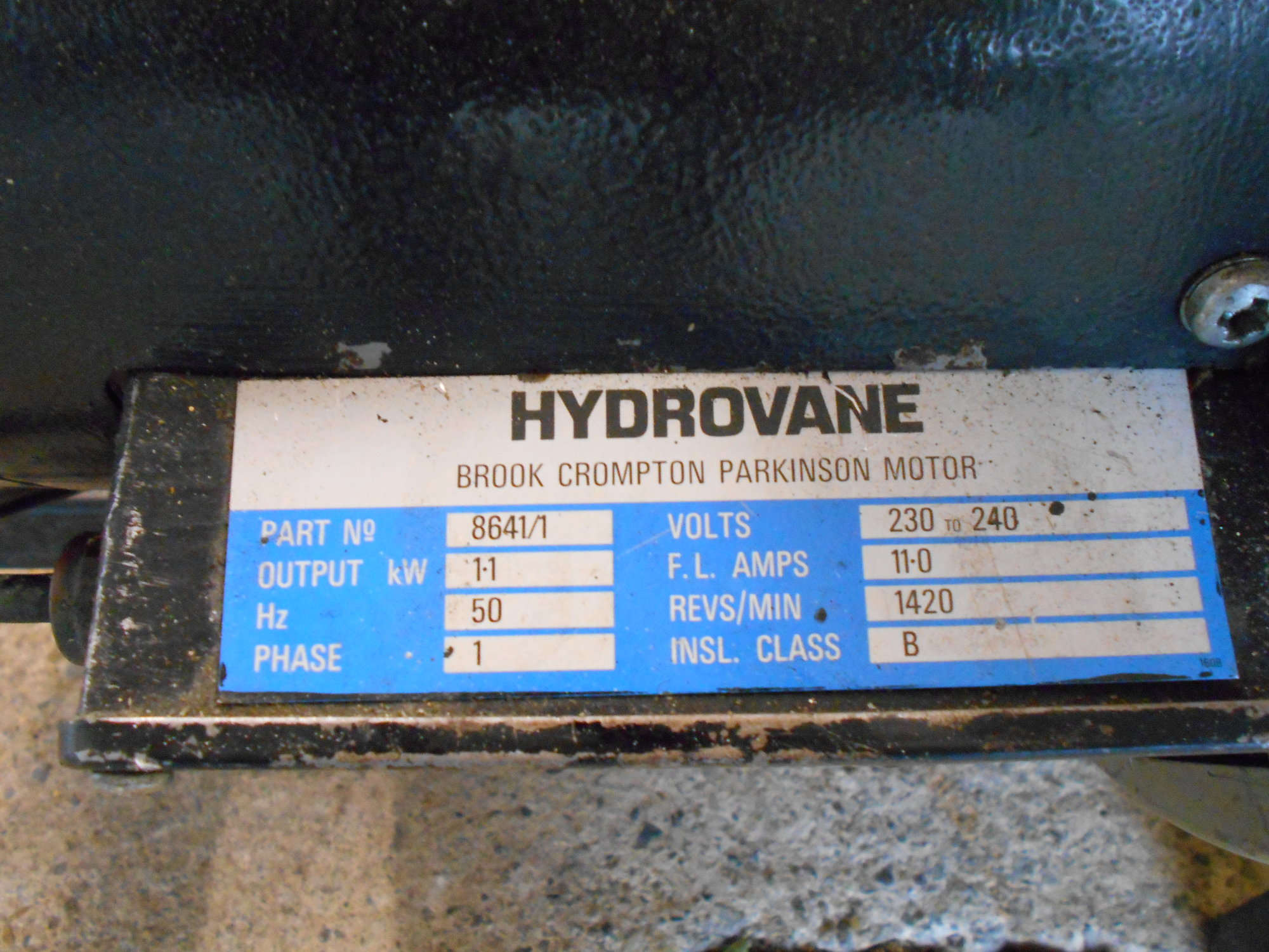 Hydrovane as bought 25 Aug 2014 (2).JPG