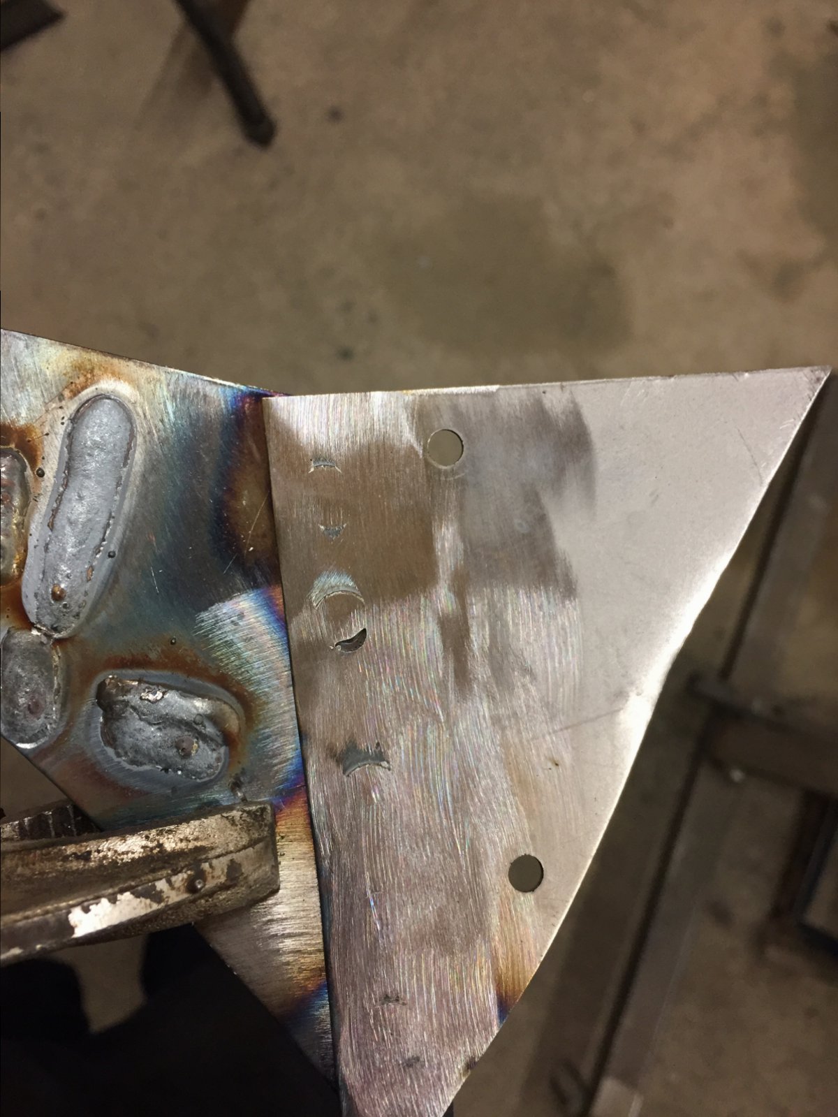 pinholes in plug welds MIG Welding Forum