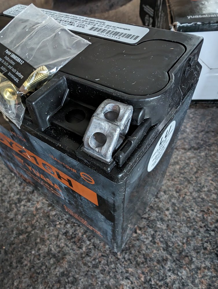 Repairing a damaged battery terminal motorcycle MIG Welding Forum