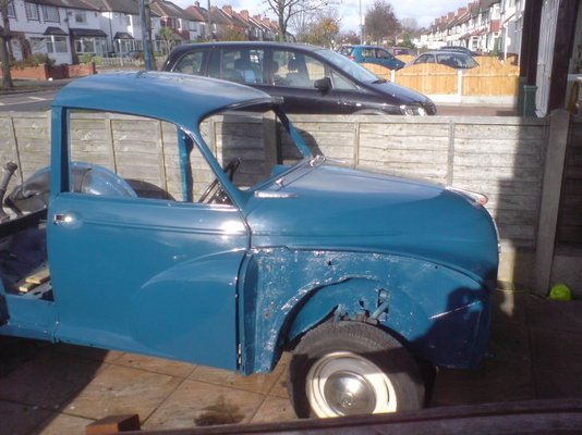 69 drivers door and bonnet refitted.jpg