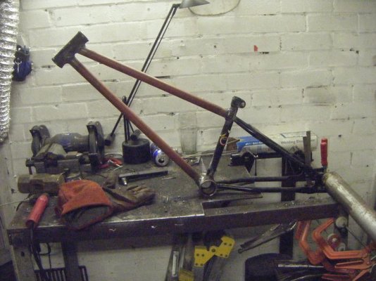 mig welding bicycle frames