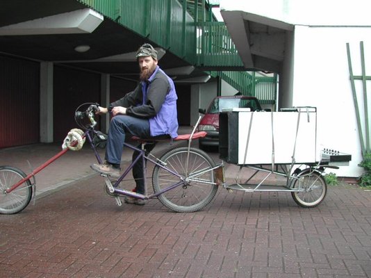 push bike with trailer