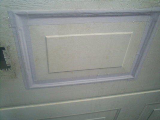 Garage door  panel temp refit.JPG