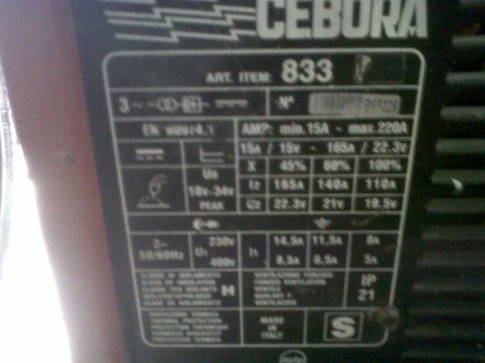 Cebora Welder 883 Manual