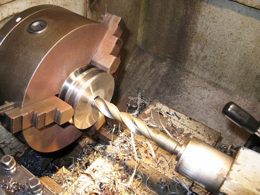 8. Making the motor double belt pulley IMG_0587.jpg