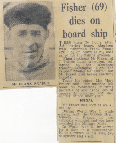 Newspaper cutting of Frank Fraser's death s.jpg