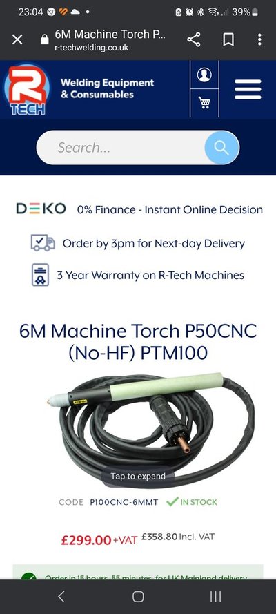 P50 R-tech plasma torch. | MIG Welding Forum