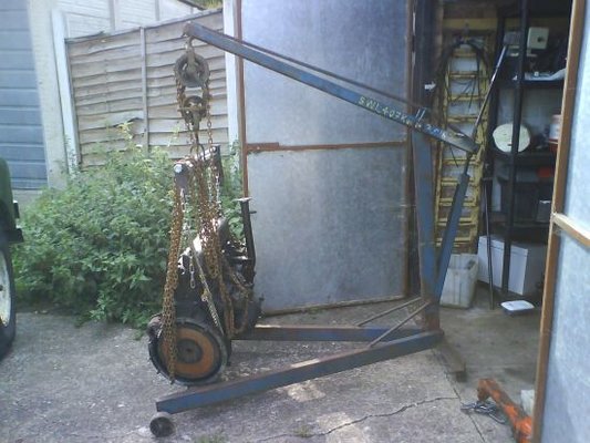 Home made engine crane - will this work? MIG Welding Forum