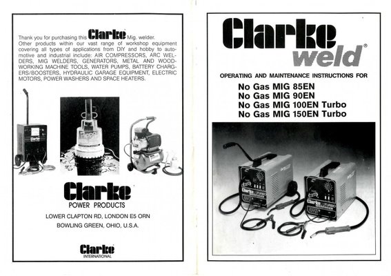 Clarke Turbo 150en Manual Here Mig Welding Forum