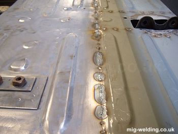 seam welds spaced