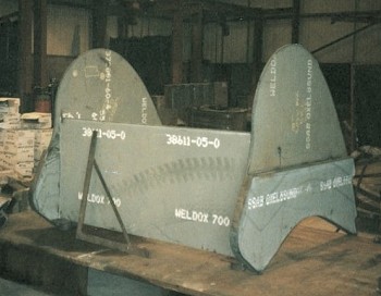 Weldox used to fabricate bucket