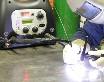 TIG welding and polarity